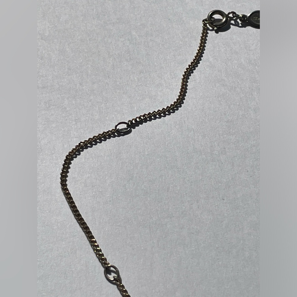 Vintage Real Dried Flower Necklace With Avon Chain - Picture 6 of 7